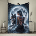 WOLF MOONLIGHT BLANKET