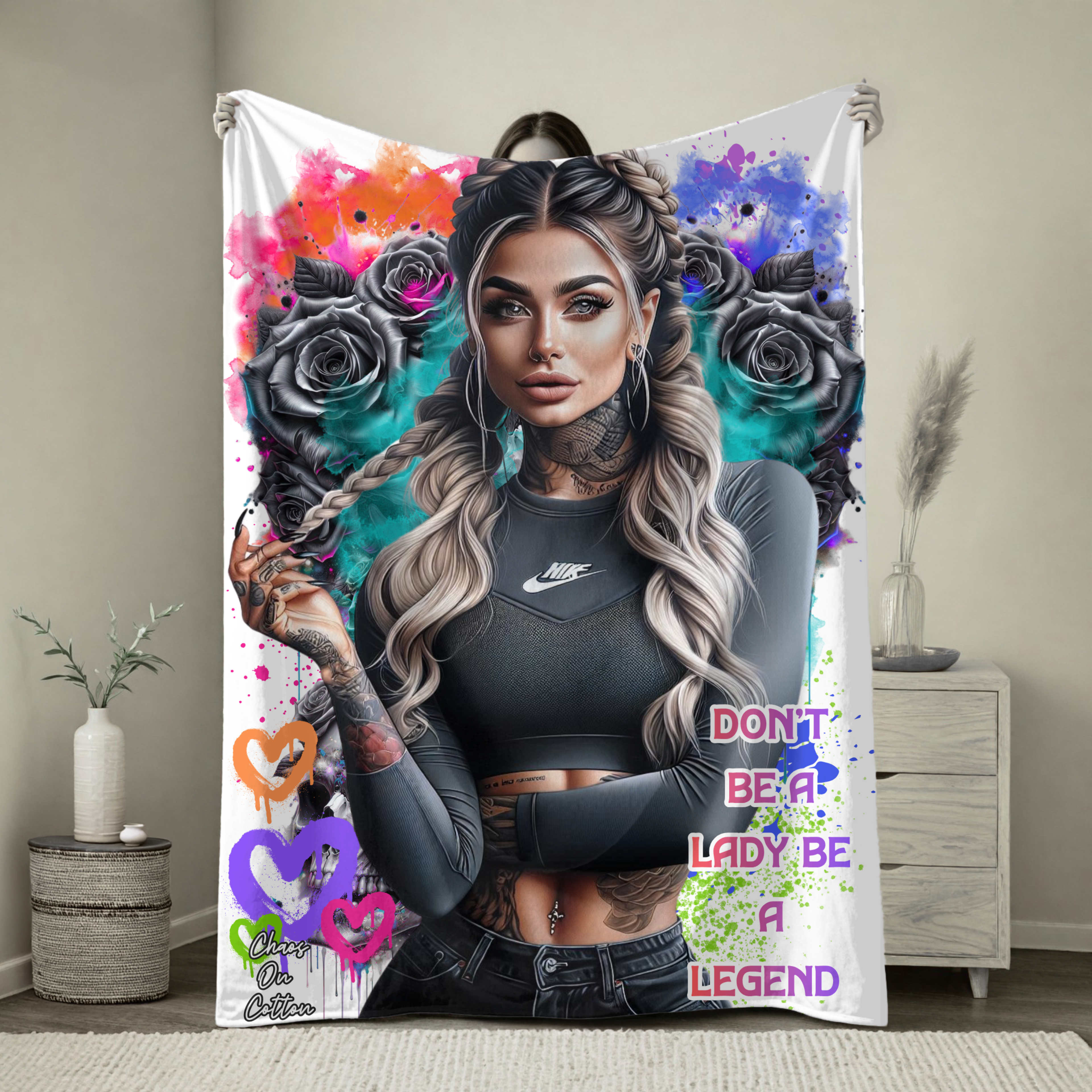 DONT BE A LADY ADULT BLANKET