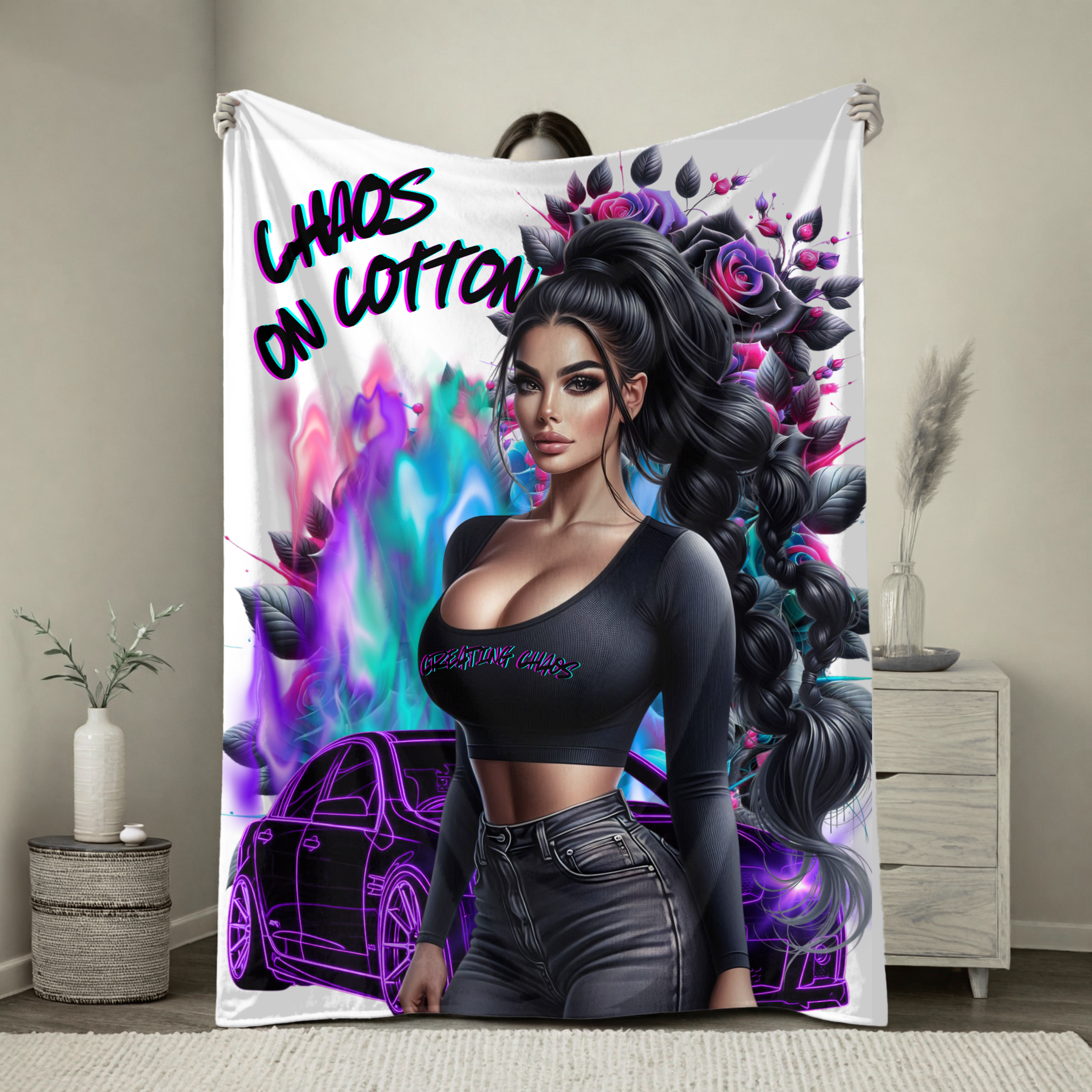 CREATING CHAOS ADULT BLANKET
