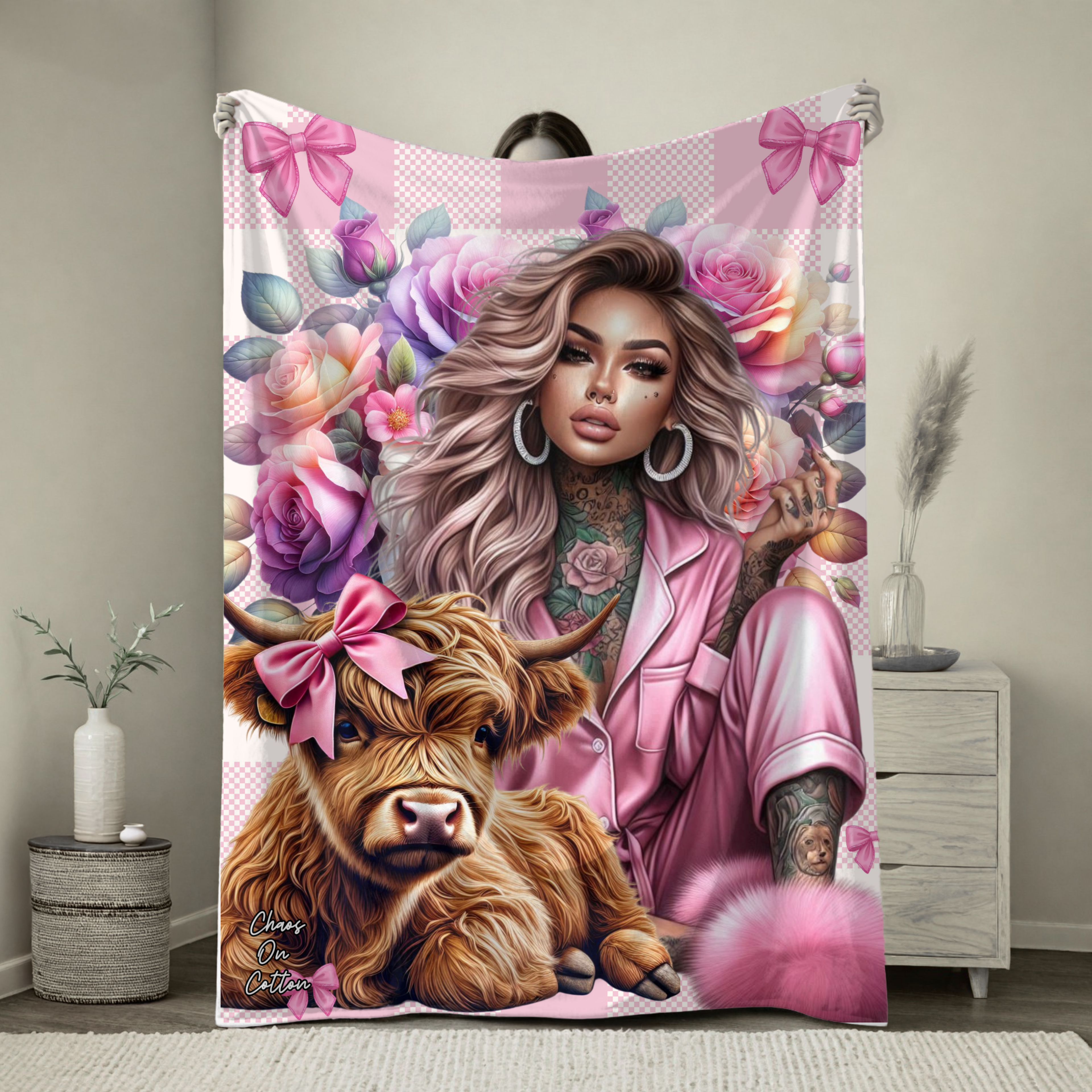 CUDDLE COTTAGE ADULT BLANKET